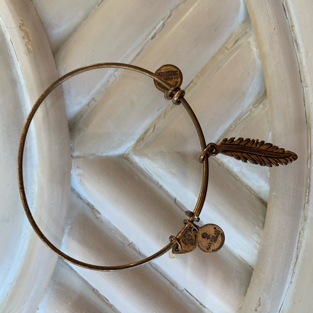 Gold Feather Alex & Ani Bracelet